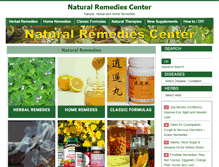 Tablet Screenshot of naturalremediescenter.com